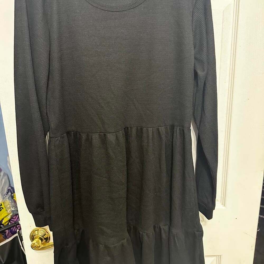 Women's Black and Grey Dress